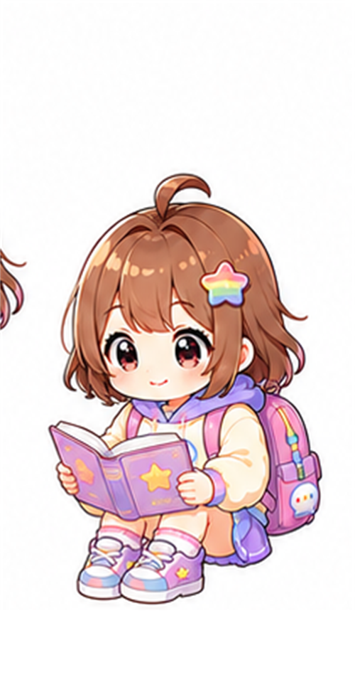 まなぶちゃんがCodexでSEO対策を学んでいるイラスト